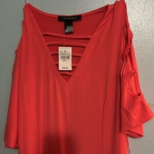 Ashley        Size 12 long dress with cage look ver sexy 3/4 sleeve